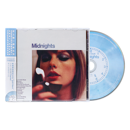 Taylor Swift泰勒《Midnights午夜》实体专辑引进版月石蓝版