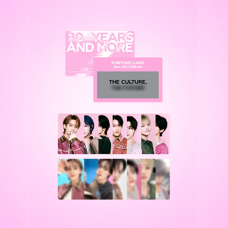 NCT DREAM_ SMTOWN LIVE 2025 MD FORTUNE SCRATCH CARD SET